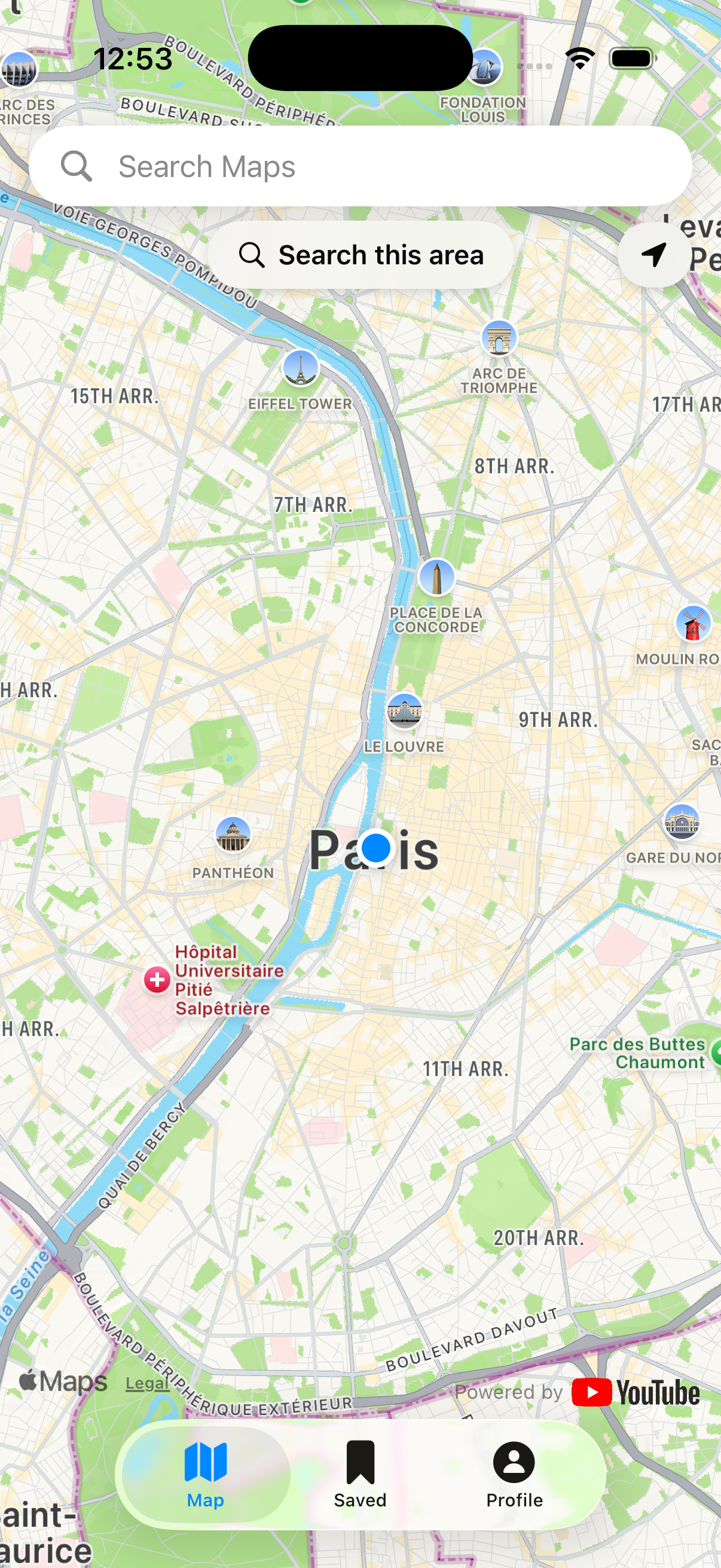 TubeTrail 3D globe map with video pins